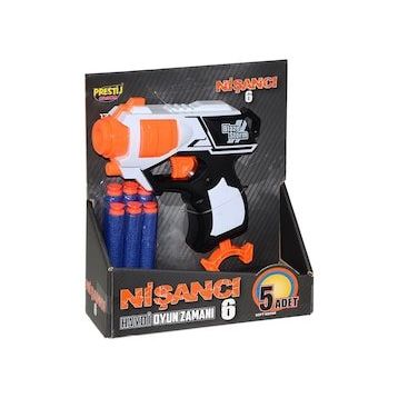 Prestij Oyuncak FAB 5959 Nişancı 6 Dart Fırlatıcı Çocuk Oyun Seti