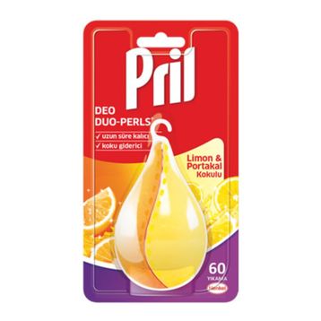 Pril Deo Duo Perls Limon ve Portakal Kokulu 60 Yıkama Bulaşık Makinesi Koku Giderici