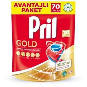 Pril Gold 70'li Bulaşık Makinesi Deterjanı Tableti