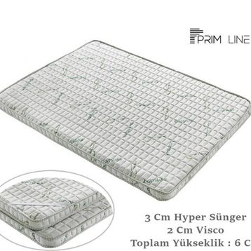 Prim Line Hygiene Bamboo Ortopedik 150x190 cm Visco Yatak Pedi