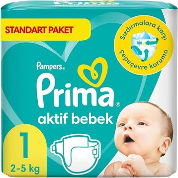 Prima Aktif Bebek No:1 Yenidoğan 111 Adet Bebek Bezi