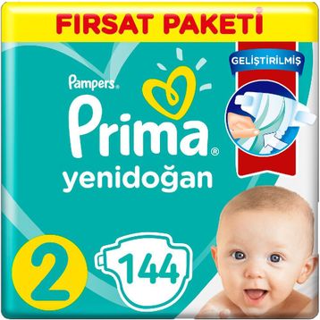 Prima Aktif Bebek No:2 Mini 144 Adet Bebek Bezi