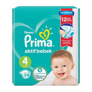 Prima Aktif Bebek No:4 Maxi 24 Adet Bebek Bezi