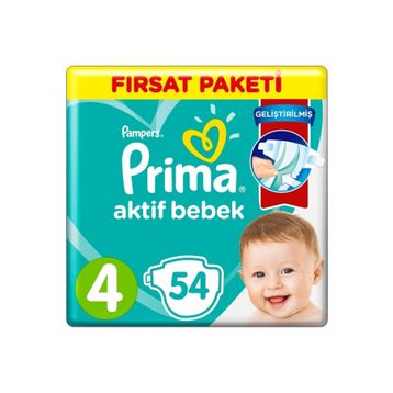 Prima Aktif Bebek No:4 Maxi 54 Adet Bebek Bezi