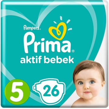 Prima Aktif Bebek No:5 Junior 26 Adet Bebek Bezi