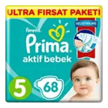 Prima Aktif Bebek No:5 Junior 68 Adet Bebek Bezi