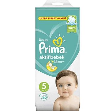 Prima Aktif Bebek No:5 Junior 80 Adet Bebek Bezi