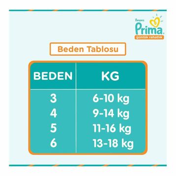 Prima Günlük Rahatlık No:4 Maxi 162 Adet Bebek Bezi