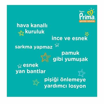 Prima Günlük Rahatlık No:4 Maxi 162 Adet Bebek Bezi