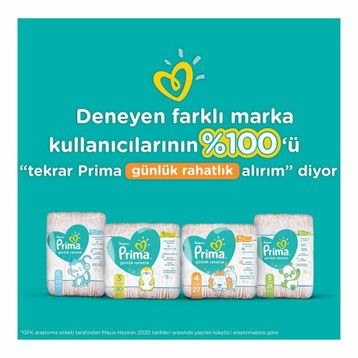 Prima Günlük Rahatlık No:4 Maxi 162 Adet Bebek Bezi