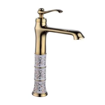 Prima İşlemeli Gold Lavabo Batarya