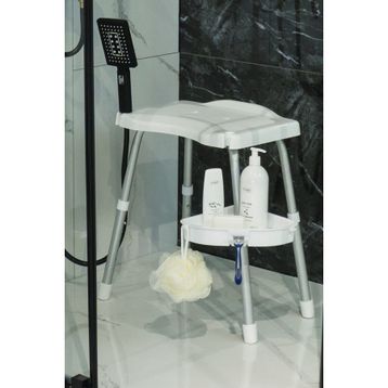 Prima Nova Apollo Duşlu Beyaz Banyo Taburesi
