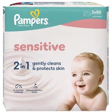 Prima Pampers Sensitive 3x80 Yaprak Islak Mendil