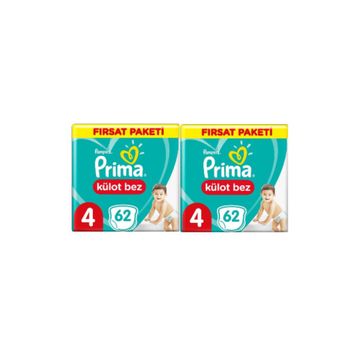 Prima Pants No:4 Maxi 124 Adet Külot Bebek Bezi