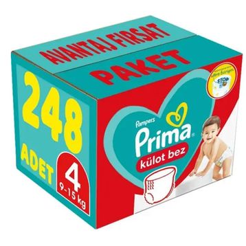 Prima Pants No:4 Maxi 248 Adet Külot Bebek Bezi