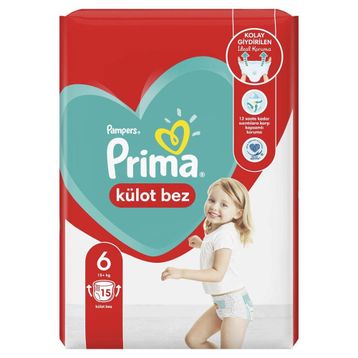 Prima Pants No:6 XLarge 15 Adet Külot Bebek Bezi