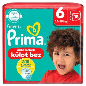 Prima Pants No:6 XLarge 36 Adet Külot Bebek Bezi