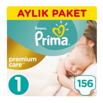 Prima Premium Care No:1 Yenidoğan 156 Adet Bebek Bezi