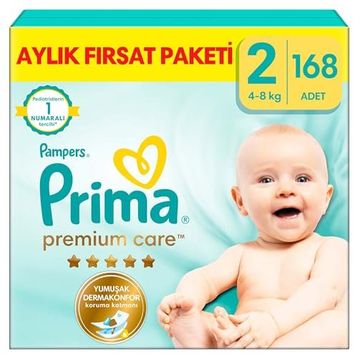 Prima Premium Care No:2 Mini 168 Adet Bebek Bezi