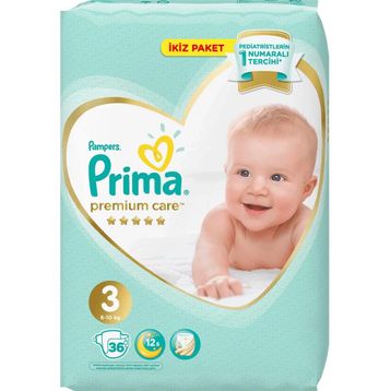 Prima Premium Care No:3 Midi 36 Adet Bebek Bezi