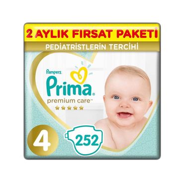 Prima Premium Care No:4 Maxi 252 Adet Bebek Bezi