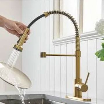Prima Spiralli Gold Altın Mutfak Evye Bataryası