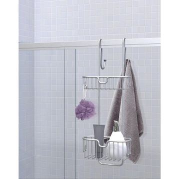Primanova Alüminyum 2'li Duşakabin Askılı Banyo Rafı