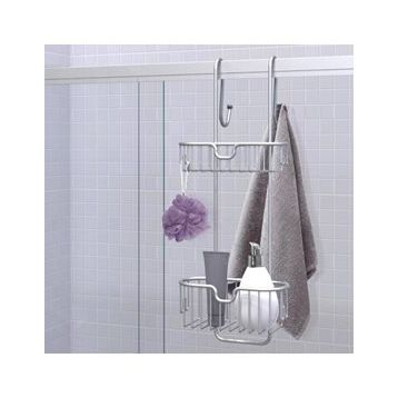 Primanova Alüminyum 2'li Duşakabin Askılı Banyo Rafı