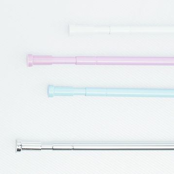 Primanova Askılı Aluminyum Beyaz Banyo Perde Borusu