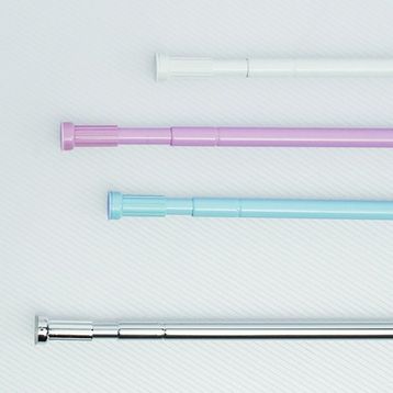 Primanova Askılı Aluminyum Beyaz Banyo Perde Borusu