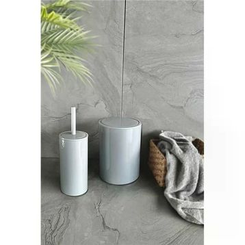 Primanova Flores 2'li Gri Banyo Seti