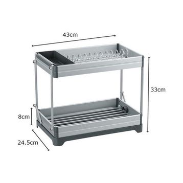 Primanova Katlanabilir 2 Katlı Alüminyum Bulaşıklık