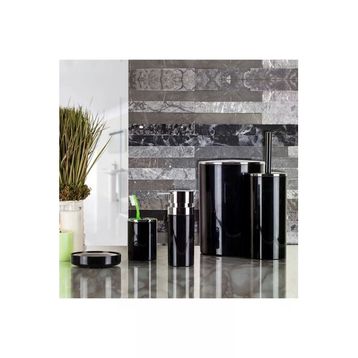 Primanova Lenox 5'li Siyah Banyo Aksesuar Set