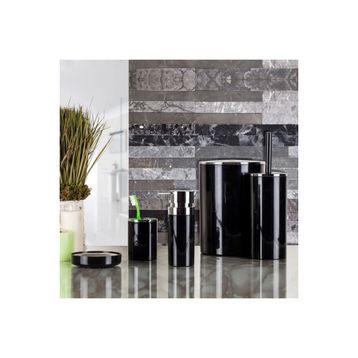 Primanova Lenox 5'li Siyah Banyo Aksesuar Set