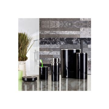 Primanova Lenox 5'li Siyah Banyo Aksesuar Set