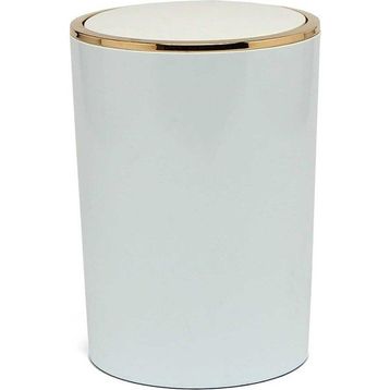Primanova M-E35-01-A Lenox Beyaz Altın 6 lt Çöp Kovası