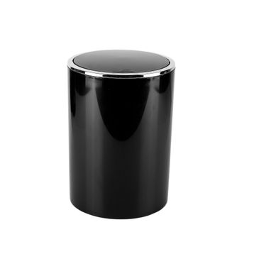 Primanova M-E35-06-A Lenox Siyah Altın Çöp Kovası