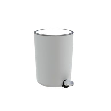 Primanova M-E66-01 Beyaz Lenox 5 lt Pedallı Çöp Kova