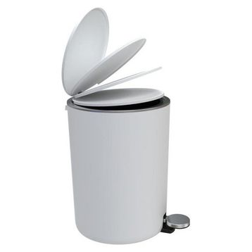 Primanova M-E66-01 Beyaz Lenox 5 lt Pedallı Çöp Kova