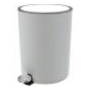 Primanova M-E66-01 Beyaz Lenox 5 lt Pedallı Çöp Kova