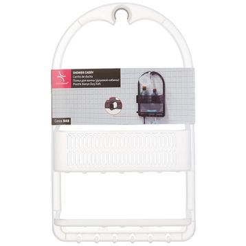Primanova M-N48-16 Ceres Şeffaf Plastik Banyo Duş Rafı