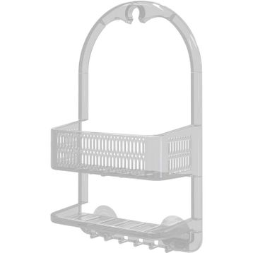 Primanova M-N48-16 Ceres Şeffaf Plastik Banyo Duş Rafı