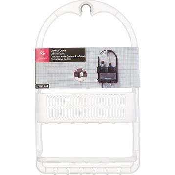 Primanova M-N48-16 Ceres Şeffaf Plastik Banyo Duş Rafı