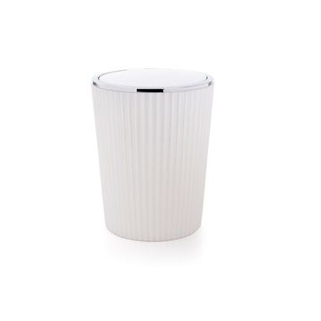 Primanova M-SA17-01 Beyaz Krom Nely Çöp Kovası