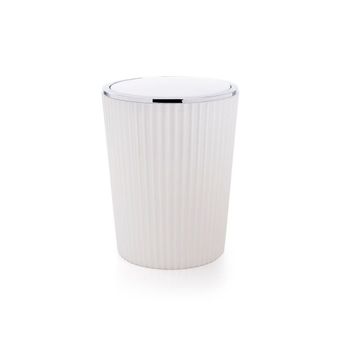 Primanova M-SA17-01 Beyaz Krom Nely Çöp Kovası