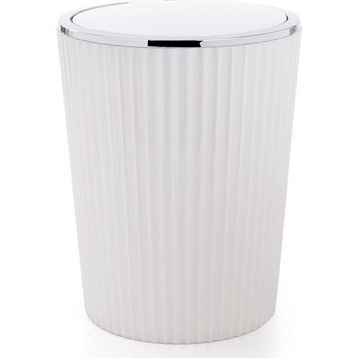 Primanova M-SA17-01 Beyaz Krom Nely Çöp Kovası