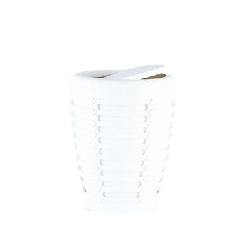 Primanova Palm Beyaz 5 Litre Çöp Kovası