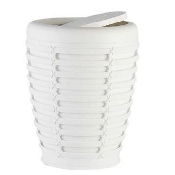 Primanova Palm Beyaz 5 Litre Çöp Kovası
