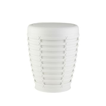 Primanova Palm Beyaz 5 Litre Çöp Kovası