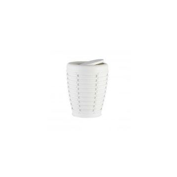 Primanova Palm Beyaz 5 Litre Çöp Kovası